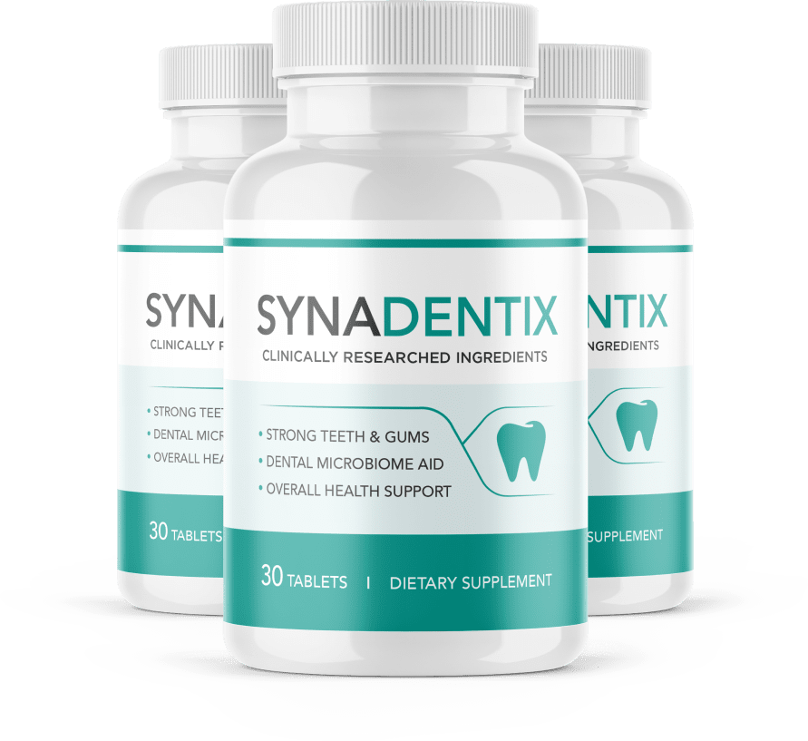 Three bottles of Synadentix